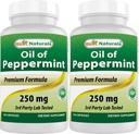 Mejores Naturales Peppermint Oil 250 mg 120 cápsulas (120 Cuenta (Pack de 2))