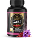 GOLDEN SAFFRON - GABA + Saffron Extract Supplement - Unique and Powerful Non-GMO Supplement for Promoting Relaxation, Restful Sleep, and Mood Support - Made in the USA with No Añadido Sugar