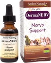 Amber NaturalZ DermaNERV Suplemento herbario para perros, gatos, aves, conejos y guineanos Pigs ← Apoya el Sistema Central Nervius Health " Balanced Behavior TEN Natural Aid for Healthy Nerve Functions