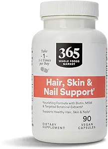 365 por Whole Foods Market, Hair Skin & Nails 2000 Biotin, 90 Cuenta