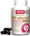Jarrow Formulas QH-Absorb, 100 mg, Ubiquinol Suplemento dietético para la función cardiovascular saludable, 60 Softgels, 60 Day Supply