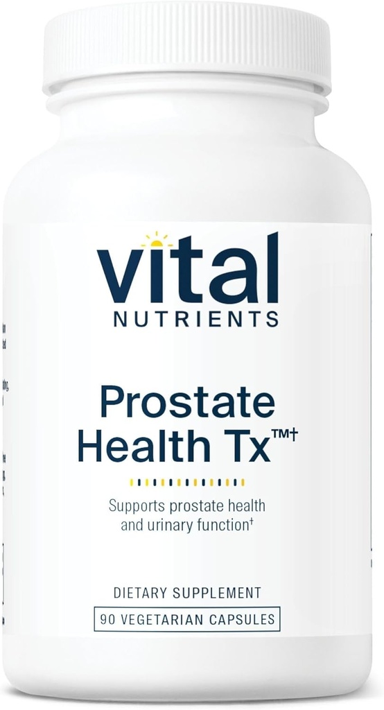 Nutrientes vitales - Salud de próstata Tx - Apoyo de próstata basado en pruebas - 90 cápsulas vegetarianas por botella