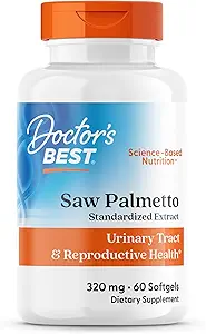 El mejor extracto de Palmetto del doctor (320 mg), Softgel Capsules, 60-Count
