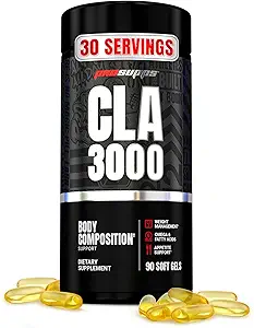 PROSUPPS CLA 3000 Lean Body Composition Support - Acid ácido linoléico conjugado con estimulación suplemento para la gestión de peso " Appetite Support with Omega 6 Fatty Acid - Gym &amp; Fitness - 90 Softgels