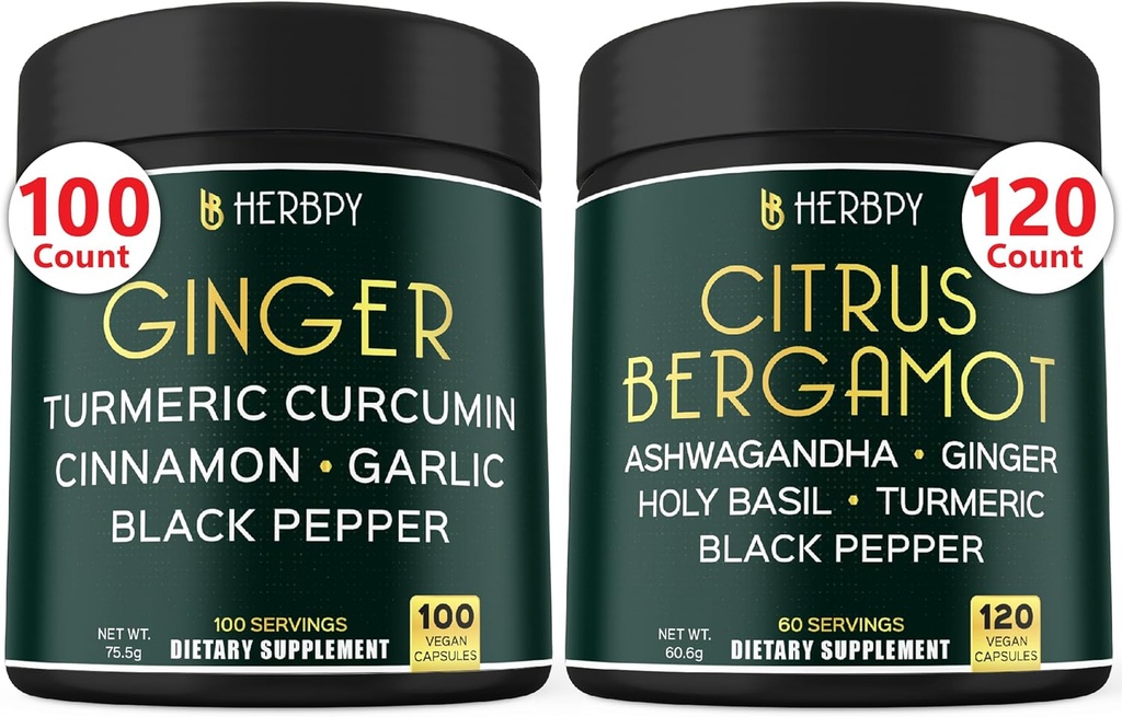 Bundle 5in1 Ginger Suplemento &amp; 6in1 Citrus Bergamot Suplemento