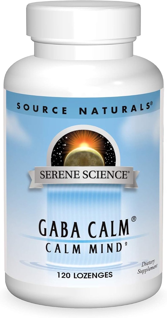 Fuente Natural Serene Science, GABA Calm Quick Dissolving Peppermint Flavor - 120 Lozenges