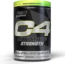 Cellucor C4 Ultimate Strength Pre Workout Powder - Tri-Stim Experience 300mg Caffeine+TeaCrine+Dynamine - Creatine & Beta-Alanine - Suplemento energético para hombres y mujeres - Sour Green Apple, 20 Serviciones