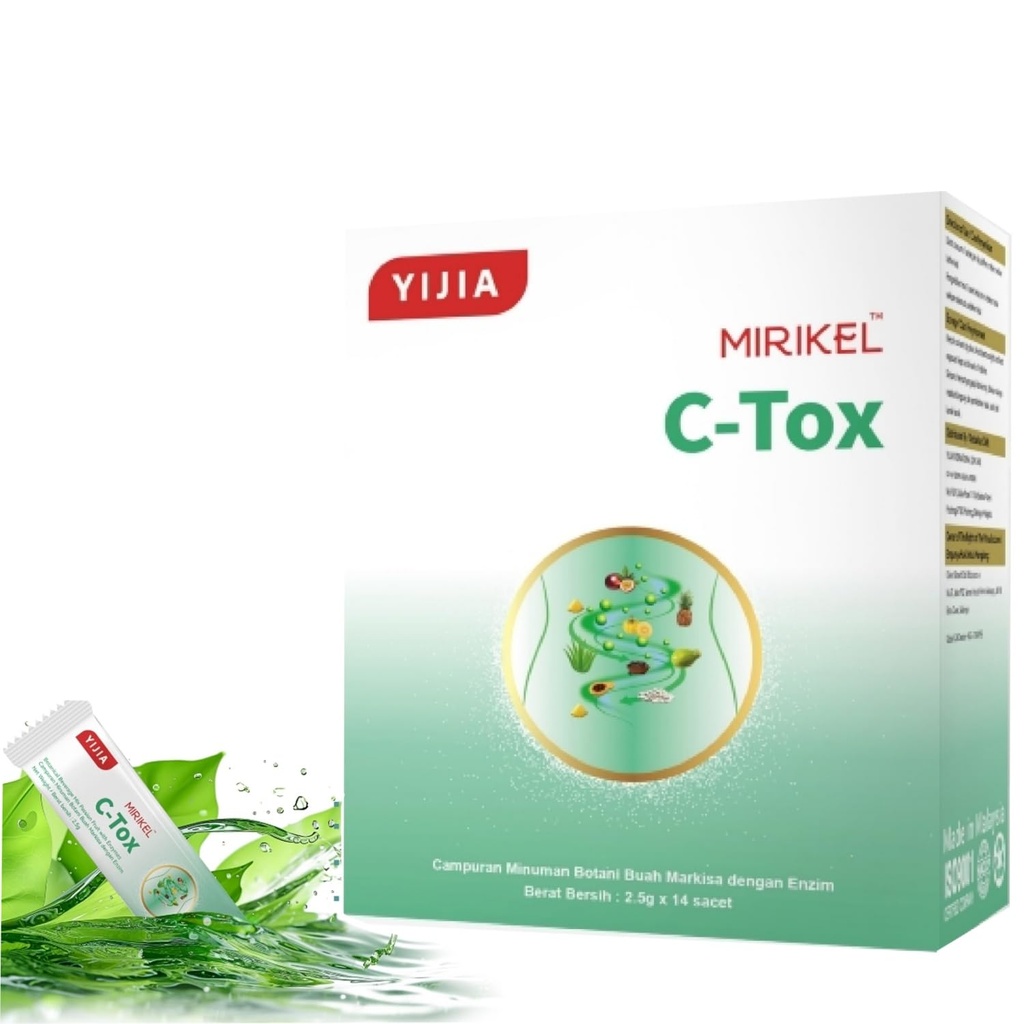 Usoway C-tox-Best for Colon Cleanse,Detox for Optimal Intestinal Transit,6-Strain Probiotics + Tropical Fruit Enzymes(14 Sticks, C-tox)