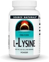Fuente Naturales L-Lysine Free Form Powder -Amino Acid Supplement Supports Energy Formation & Collagen* - 100 Grams