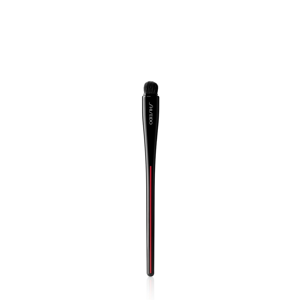Shiseido HANEN FUDE Eye Shading Brush - Semi-Circular Eyeshadow Brush for Powder, Cream & Gel Formulas - High-Performance, Synthetic Bristles - Made in Japan