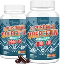 Liposomal Quercetina Fitooma, Quercetina con Bromelaina, Zinc &amp; Vitamina C, Complejo de Fitooma Bioactivo, 20X Absorción Superior - 120 Softgels