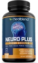 healblend Neuro Plus Focus Booster - Advanced Brain Support Supplement with Vitamin B6, B12, Folate - Mejora la memoria, la concentración, la claridad mental y la función cognitiva – 120 cápsulas