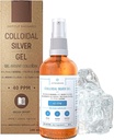 Pure Colloidal Silver Gel 40 PPM • 100% Natural and only 3 Ingredients • Optimal Texture and Absorption (Better Than Creams) • Amber Glass and Ultra-Practical Pump • Ebook Included • Institut Katharos