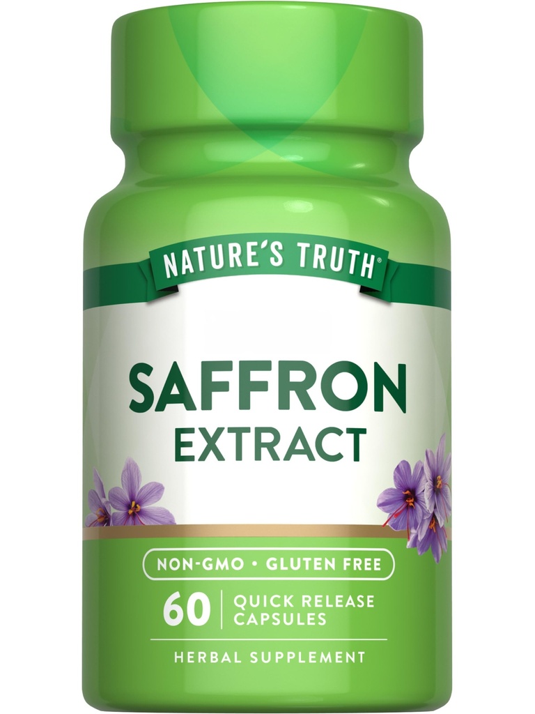 La verdad de la naturaleza Saffron Extract Suplemento Silencio Concentrado Capsules