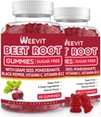 Beet Root Gummies, Nitric Oxide Suplemento para Hombre Mujeres ← Orgánica Beet Gummy con semillas de uva, granada, pimienta negra, vitamina C, B12