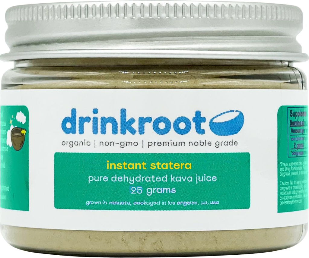 Instant Statera Vanuatu Kava - Pure Organic Dehydrated Kava Juice from The Island 25g, 0.88 Ounce (Pack of 1)