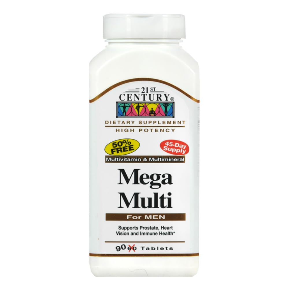 21st Century Mega Multi para Hombres, 90 Tabletas