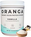 Planta orgánica - Rice, Pea, Pumpkin Seed Protein Powder - Vainilla - Enzimas digestivas Incluido, No hay aditivos, sin lácteos, libre de soya, sin gluten, sin gluten, sin gluten - 17 servientes (442g)