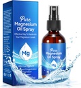 Espray de magnesio, spray de aceite de magnesio puro para pies, ingredientes orgánicos naturales en botella de vidrio, fácil de absorber y utilizar (60ML)