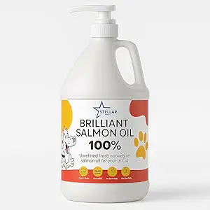 Puro Aceite de Salmón Salvaje de Alaska para perros " Cats-Stellar Chemical Corp