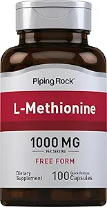 Piping Rock L Methionine 1000mg  100 Capsules ← Formulario gratuito Suplemento ← Non-GMO, Gluten Free