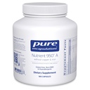 Pure Encapsulations Nutrient 950 A Without Copper & Iron TEN Hypoallergenic Multi-Vitamin/Mineral Formula for Optimal Health TEN 180 Capsules