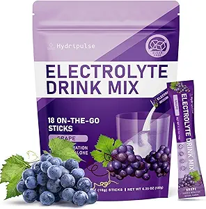 Electrolytes Powder Packets - Sugar Free, Naturally Flavored, 10 Electrolyte & Vitamins Electrolyte Drink Mix - Watermelon Flavors, Keto Friendly, Vegan, Non- GMO, 18 Packets