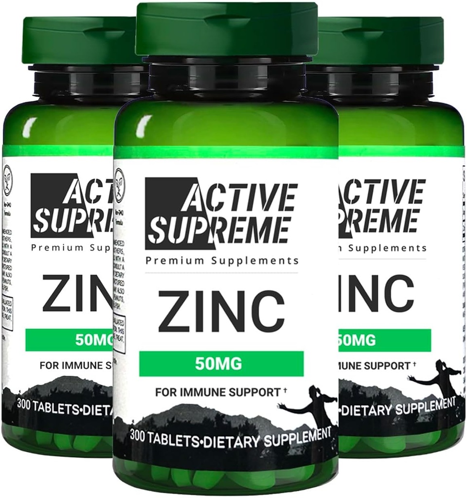 3 Pack Zinc Citrate 50 mg - Suplemento de Apoyo Sistema Inmunitario &amp; Salud Reproductiva