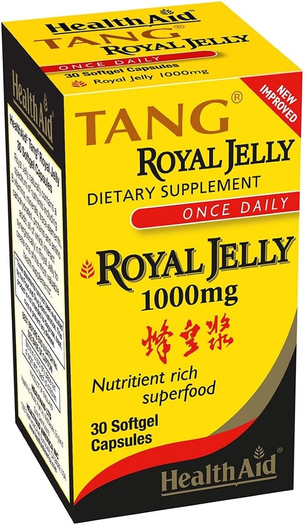 Health Aid, Tang Royal Jelly 1000mg, 30 Softgel Capsules