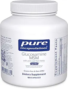 Pure Encapsulations Glucosamine MSM tención Suplemento para Soporte Conjunto, Movilidad, Confort, Salud de cartílago y Tissue Conectivo* TEN 180 Capsules