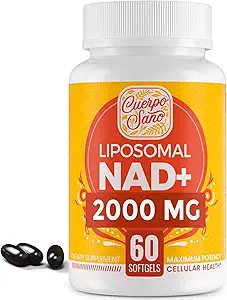 2000 MG NAD Supplement, Liposomal NAD+ with High Absorption, More Efficient Than Nicotinamide Riboside, Pure &amp; Plus Boosting Supplement, Aging Defense, Metabolism & Cellular, 240 softgels