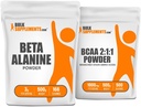 BulkSupplements Beta Alanine 500g + BCAA 2:1 500g Bundle