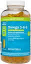Omega 3-6-9 Suplemento dietético (325 ct.) - Promover la función visual y la salud de los ojos - Apoyo al corazón, la salud cardiovascular, la piel sana, el cabello y la salud general (Omega 3-6-9)