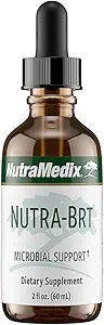 Nutramedix Nutra BRT - Suplemento Herbal Líquido para Gut Health &amp; Immune Support - Cumanda Bark " Houttuynia Leaf for Digestive Health - Immune System Booster Supplement (60mL)