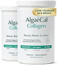 Colágeno ALGAECAL - 4 Péptidos clínicos VERISOL®, FORTIGEL®, UC-II®, FORTIBONE®, Anti-Aging Hydrolyzed Powder, 60 Servings, Made in USA