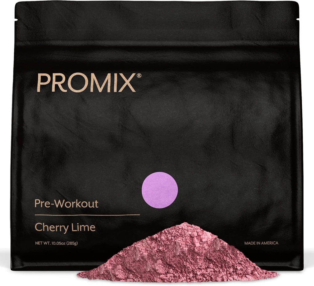 ProMix Nutrition Pre-Workout Powder, Cherry Lime - Maximize Focus & Performance - Helps Muscle Gain, Endurance - Vitamina B12, Caffeine, Beta-Alanine & L-Tyrsosine - 30 Servings (Pack of 1)