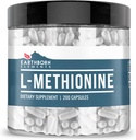 Elementos terrestres L-Methionine 200 cápsulas, puras " sin diluir, sin aditivos