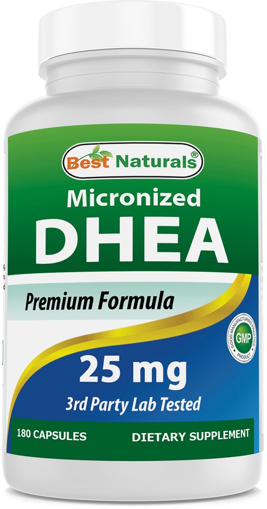 Mejores Naturales, DHEA micronizada 25 mg 180 cápsulas