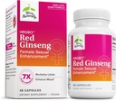 Terry Naturalmente HRG80 Red Ginseng Female Sexual Enhancement - Suplemento dietético para la circulación, resistencia y energía - Vitality Support with Ashwagandha, Red Ginseng " Zinc - 48 cápsulas