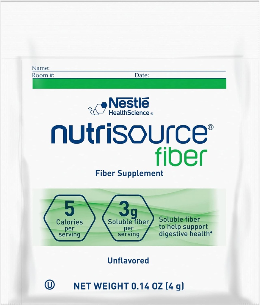 Nestlé Nutrisource Fiber Suplemento de fibra Desflavorado 4 Gram Packet 75 Ct