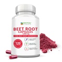 Beet Root Capsules - 1200mg Per Serving - 120 Beet Root Powder Capsules - Beetroot Powder Supports Blood Pressure, Athletic Performance, Digestive, Immune System (Pure, Non-GMO & Gluten Free