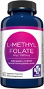 MD Life L-Methylfolate 1 mg Suplemento - Professional-Grade Active L Methylfolate Suplemento - 90 cápsulas - L-Methylfolate 1mg - Maximum Potency MTHFR W/ Essential Amino Acids