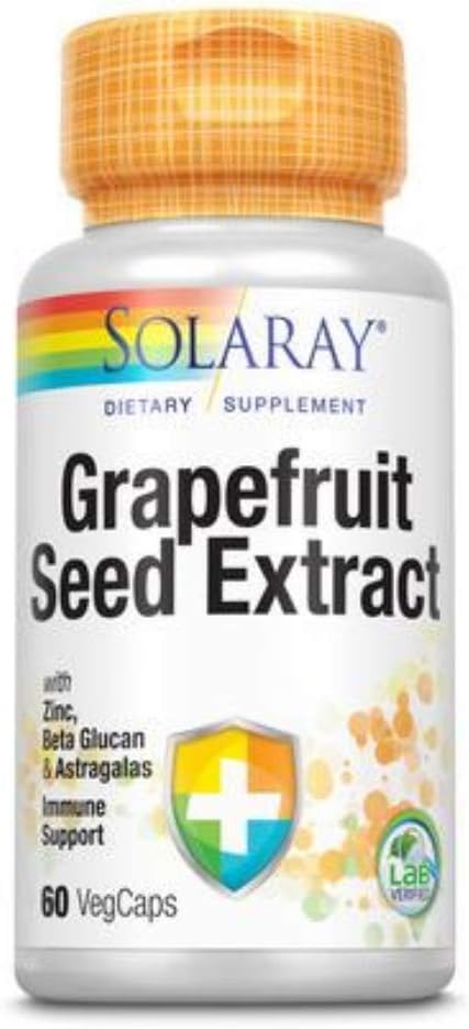 SOLARAY Grapefruit Seed Extract Immunity Formula Capsules, 250 mg | 60 Count