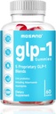 GLP-1 Probiotic Gummies, GLP-1 Suplemento con Akkermansia Probiotic, Berberina, No Sugar Añadido para Gut &amp; Digestion Health,Strawberry Flavor-60 Gummies