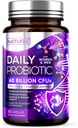 Construido por Nature Probiotic for Women &amp; Men – 60 Billion CFU, 10 Strains + Prebiotics & Digestive Enzymes – Apoya Digestive, Immune, Reduce Gas " Bloating – Shelf Stable, Non-GMO - 60 cápsulas