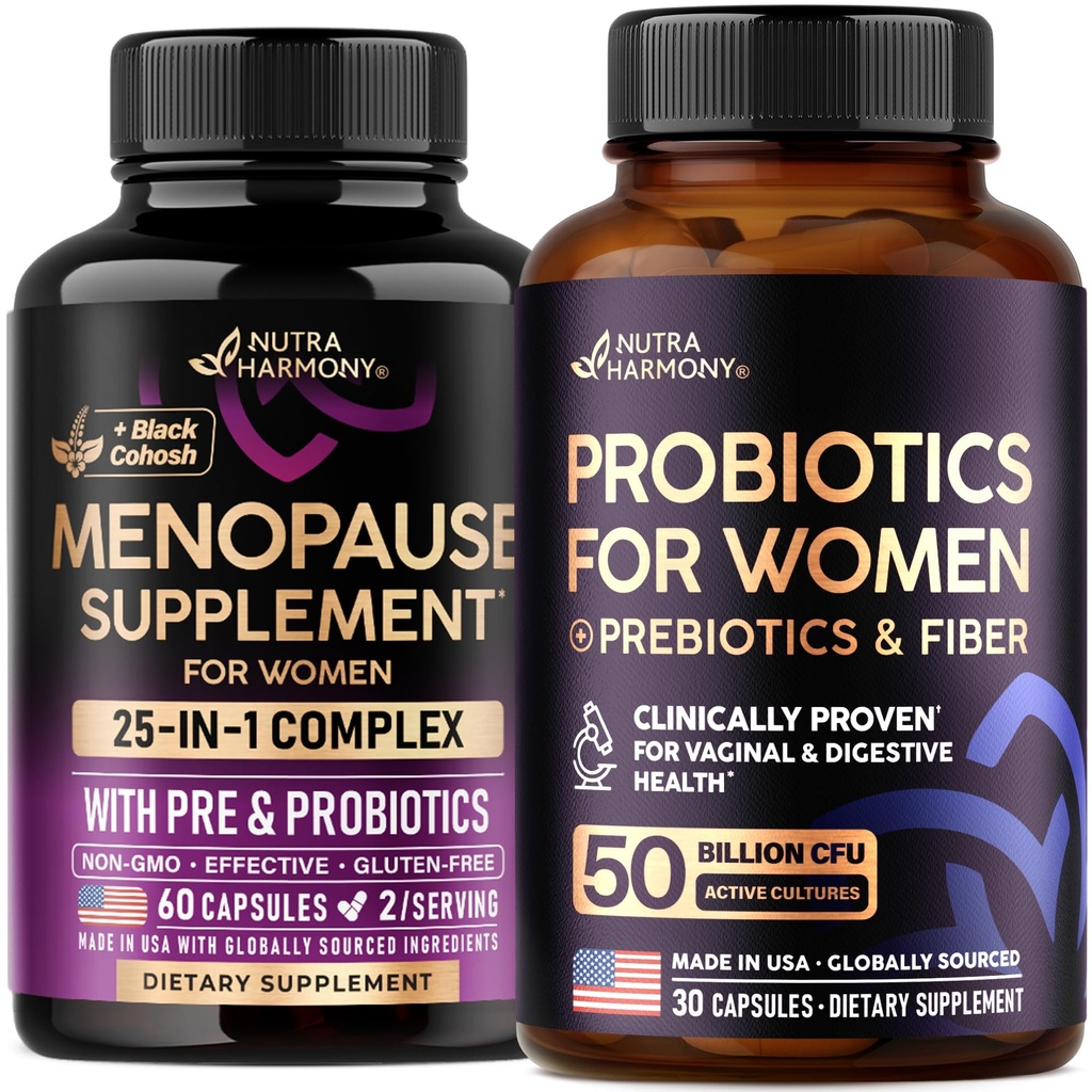 NUTRAHARMONY Menopause Support & Probiotics for Women Capsules