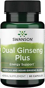 Swanson Dual Ginseng Plus 60 cápsulas