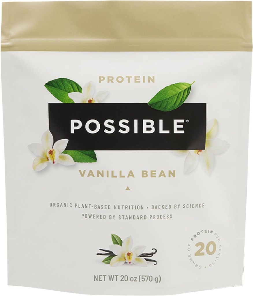 Vainilla de vainilla Proteína - 20g de mezcla de proteína vegana y de base vegetal - no GMO, no aire, sin gluten - 3.5g de BCAAs - 9 ácidos esenciales de aminoácidos - 15 días fuente - 1 bolsa, 15 piezas
