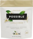 Vainilla de vainilla Proteína - 20g de mezcla de proteína vegana y de base vegetal - no GMO, no aire, sin gluten - 3.5g de BCAAs - 9 ácidos esenciales de aminoácidos - 15 días fuente - 1 bolsa, 15 piezas