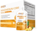 Citrate de magnesio líquido de la bebida de magnesio Solución oral con vitamina, zinc " Bromelaina de sodio, suplemento de magnesio esencial Immune, Bone Health y Zzz, Pineapple Flavor, 10 Fl Oz